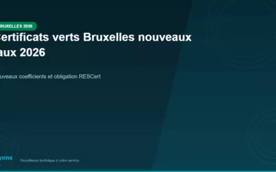 Certificats verts à Bruxelles en 2026 : nouveaux taux et obligation RESCert